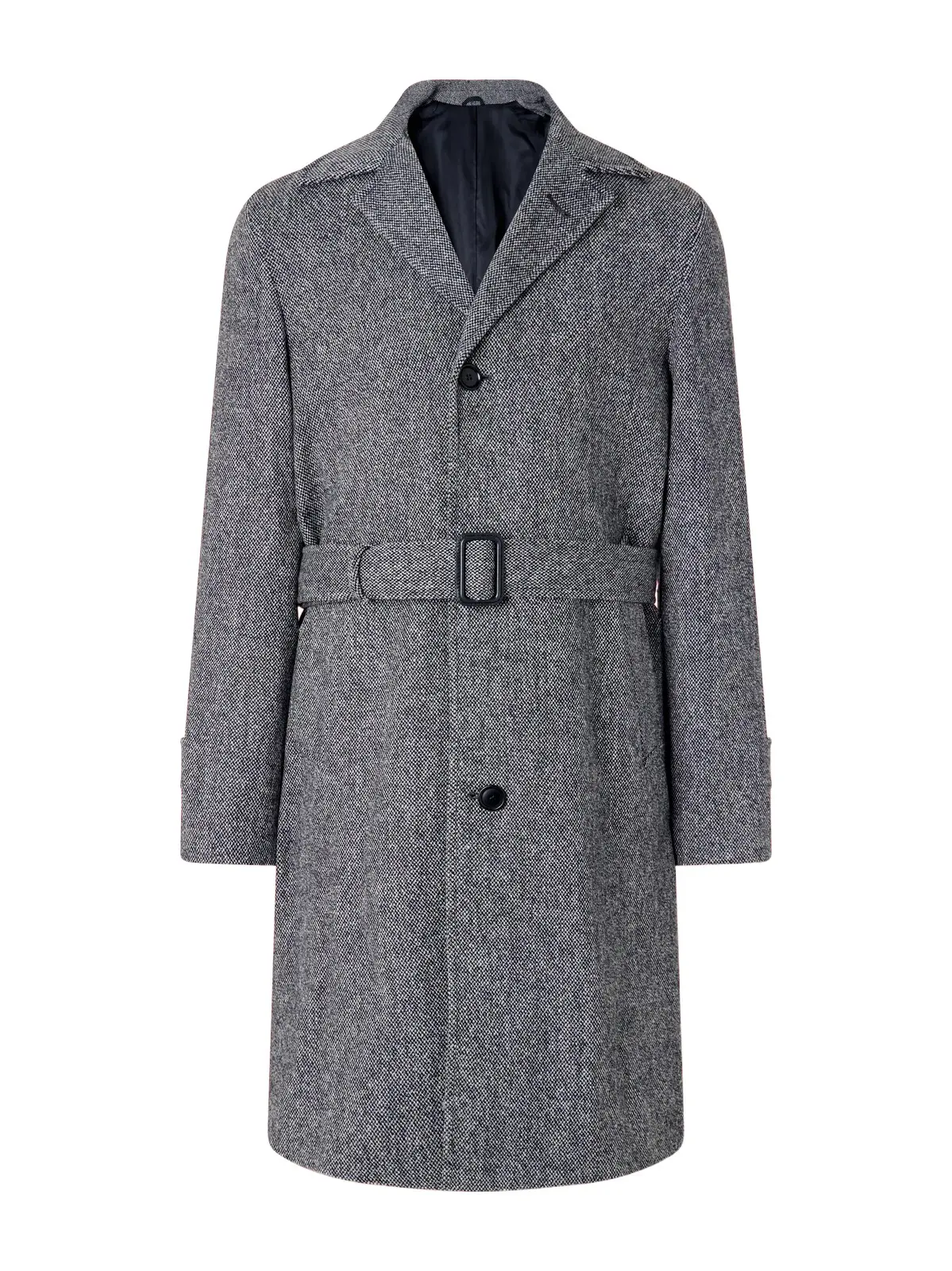 De Petrillo Petrucci Belted Wool and Cashmere-Blend Tweed Coat - Men