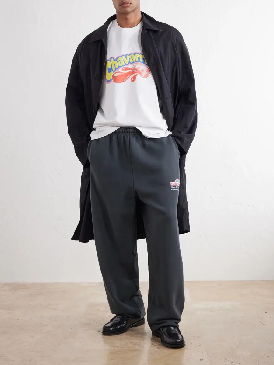 Willy Chavarria Wide-Leg Printed Cotton-Jersey Sweatpants - Men | Thumbnail 2