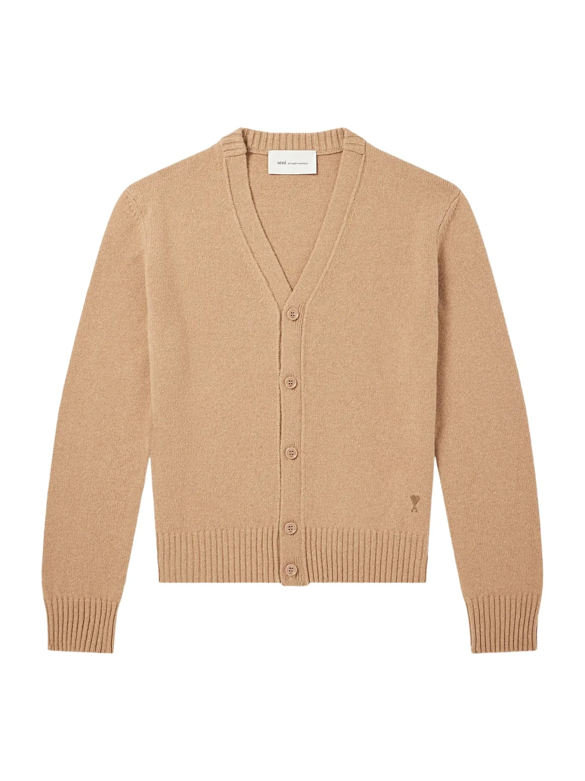 Logo-Embroidered Cashmere and Wool-Blend Cardigan - Men Logo-Embroidered Cashmere and Wool-Blend Cardigan - Men