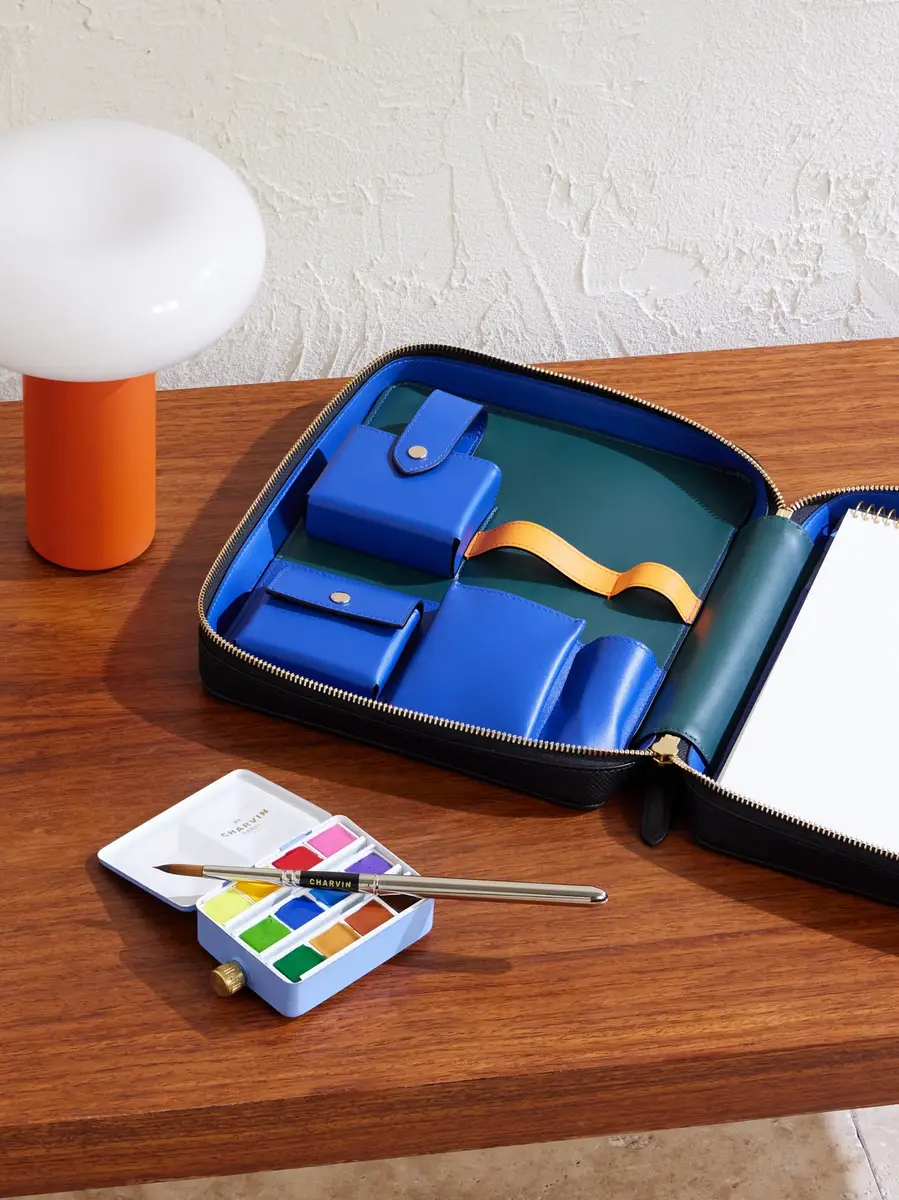 Smythson Panama Cross-Grain Leather Artist Folio Stationery Set - Men | Thumbnail 2 Smythson Panama Cross-Grain Leather Artist Folio Stationery Set - Men | Thumbnail 2