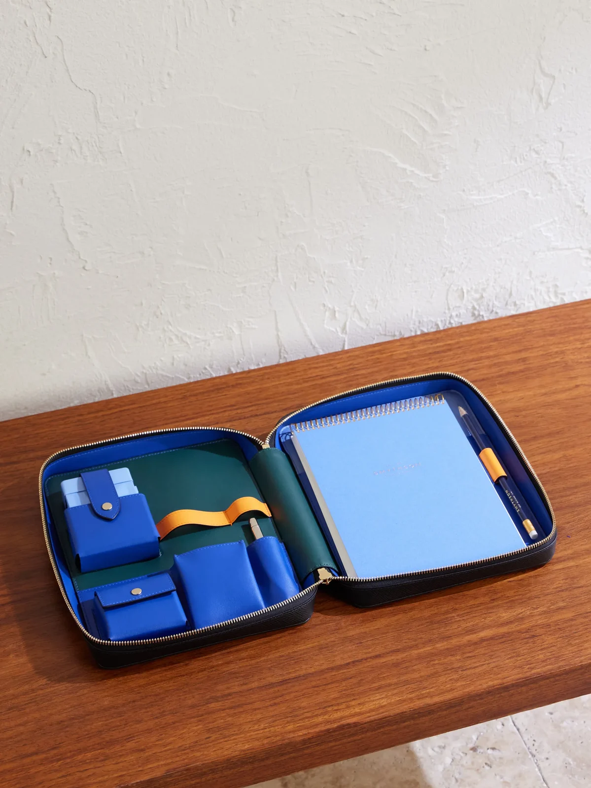 Smythson Panama Cross-Grain Leather Artist Folio Stationery Set - Men