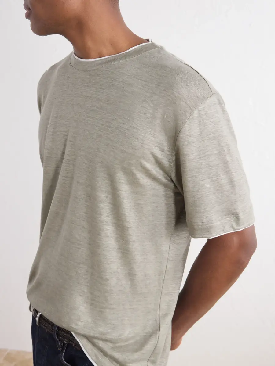 ELEVENTY Linen T-Shirt - Men | Thumbnail 5