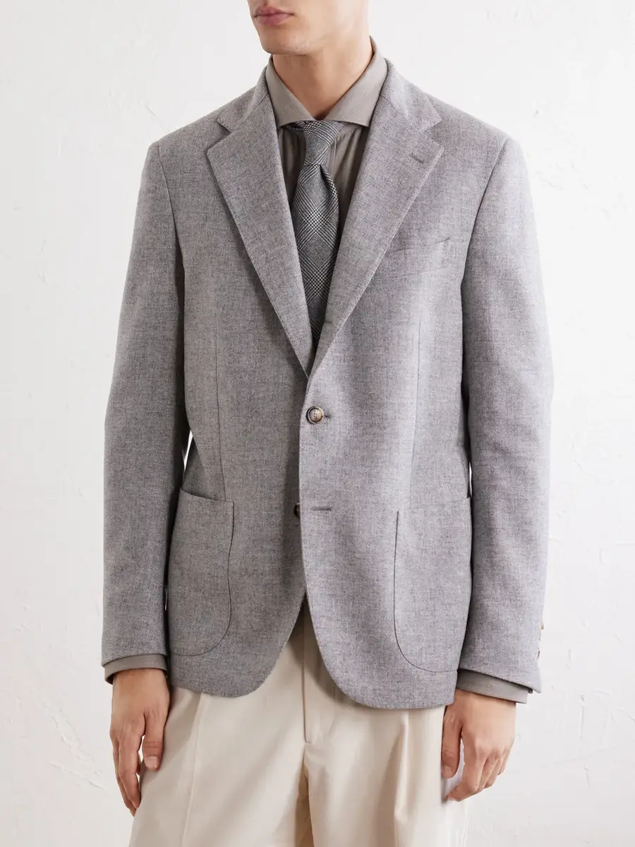 De Petrillo Posillipo Wool and Cashmere-Blend Blazer - Men | Thumbnail 3 De Petrillo Posillipo Wool and Cashmere-Blend Blazer - Men | Thumbnail 3