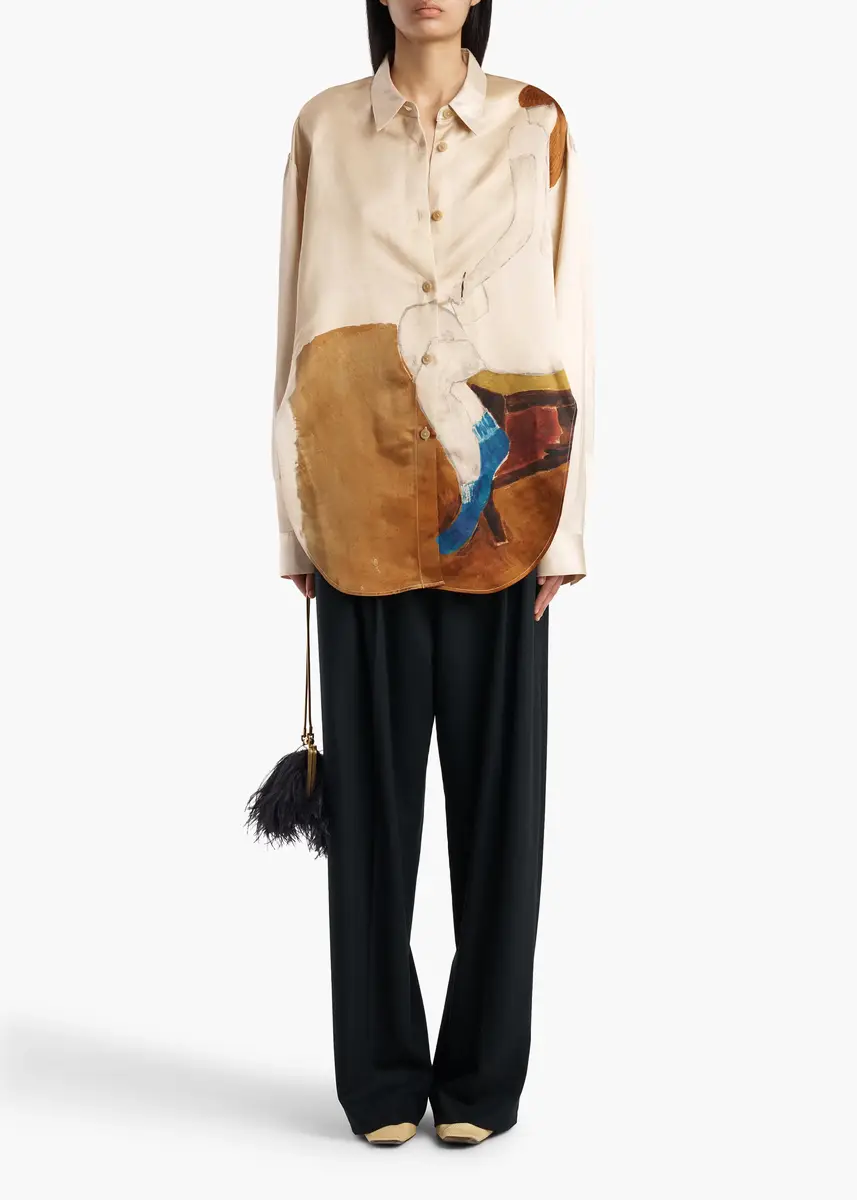 Khaite August Pant In Black Wool | Thumbnail 2 Khaite August Pant In Black Wool | Thumbnail 2