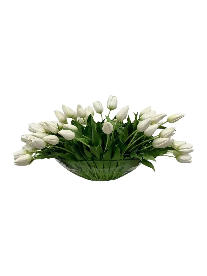 Winward Home Tulip Mix in Glass Bowl