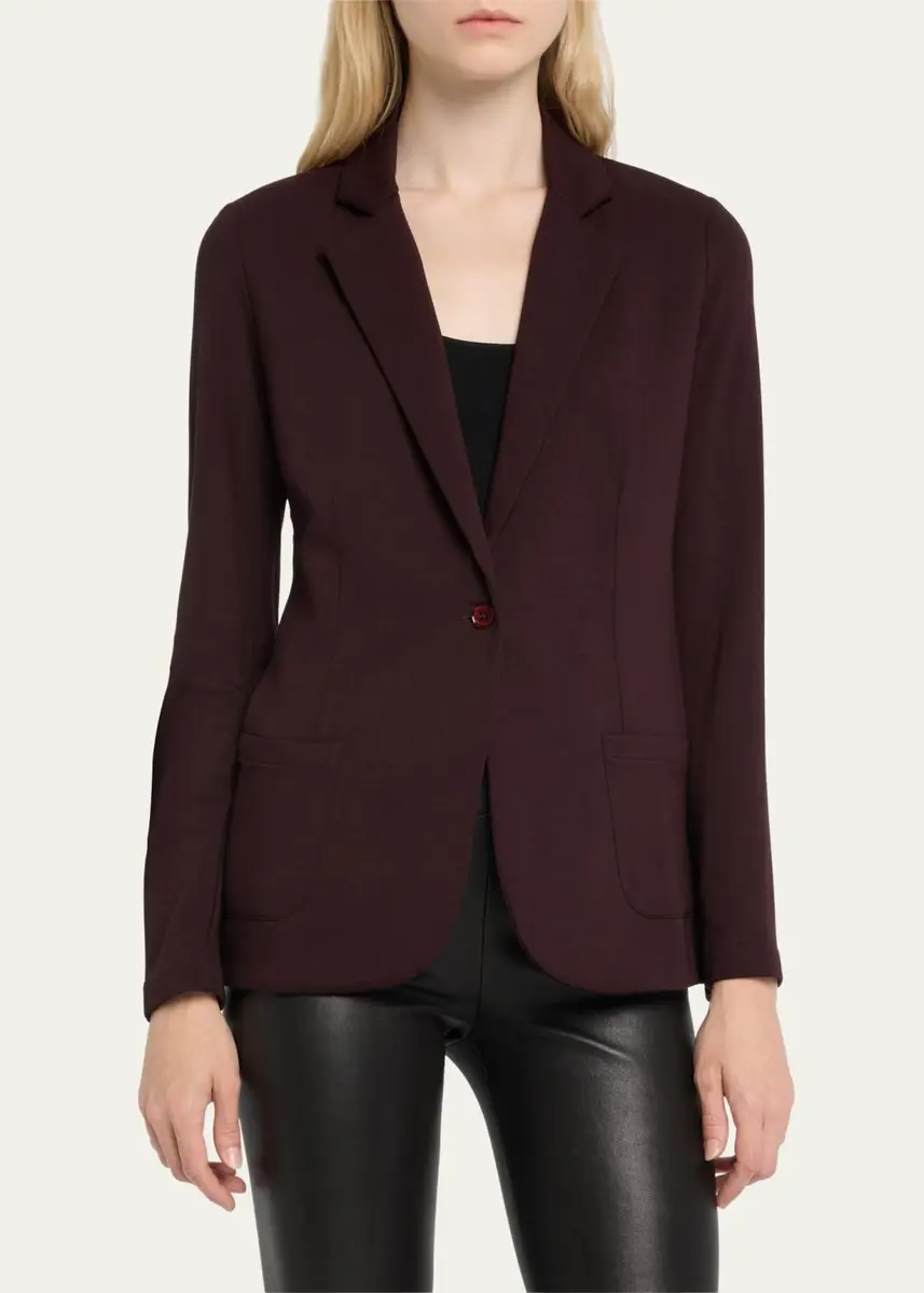 MAJESTIC FILATURES French Terry One-Button Blazer | Thumbnail 4 MAJESTIC FILATURES French Terry One-Button Blazer | Thumbnail 4