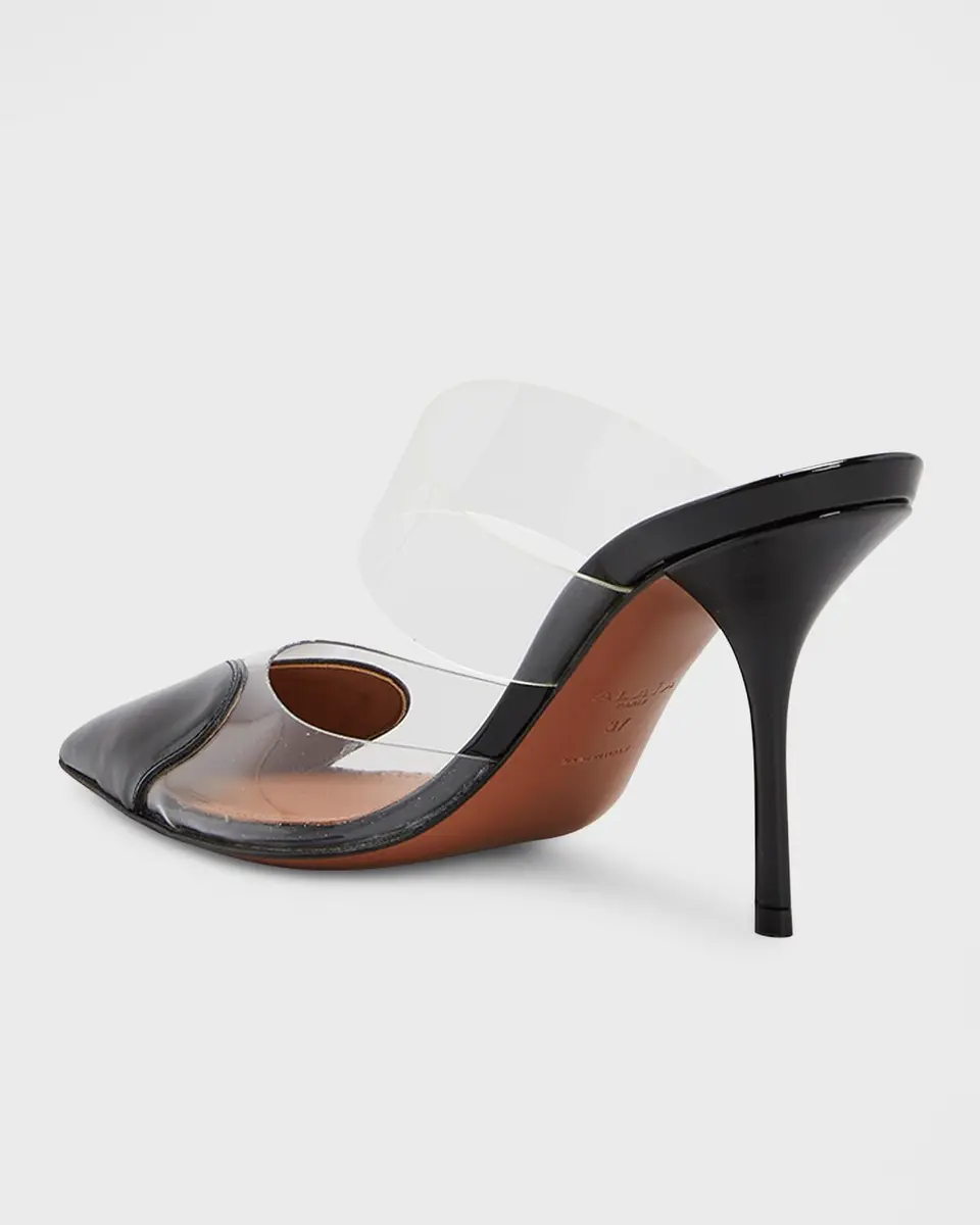 ALAÏA Coeur Clear Cap-Toe Mule Pumps | Thumbnail 4 ALAÏA Coeur Clear Cap-Toe Mule Pumps | Thumbnail 4