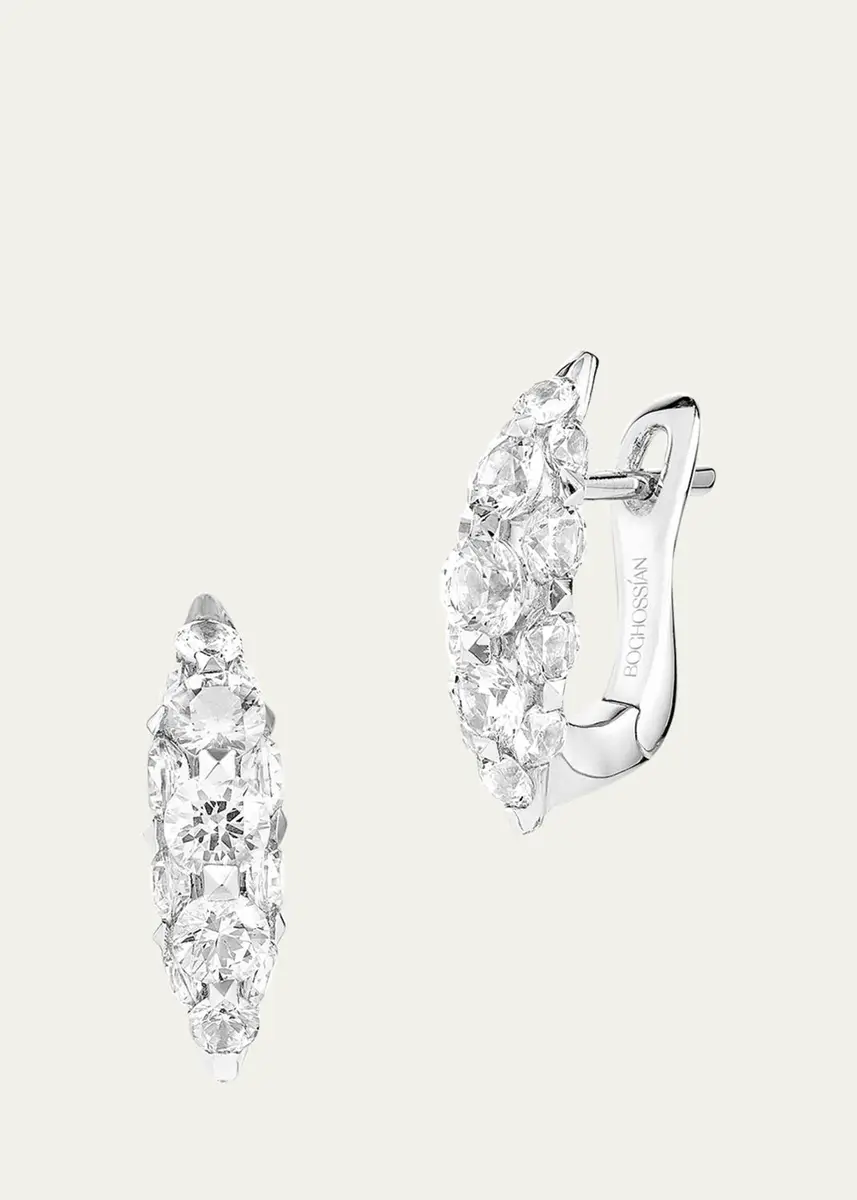Boghossian 18K White Gold Merveilles Diamond Earrings | Thumbnail 2 Boghossian 18K White Gold Merveilles Diamond Earrings | Thumbnail 2