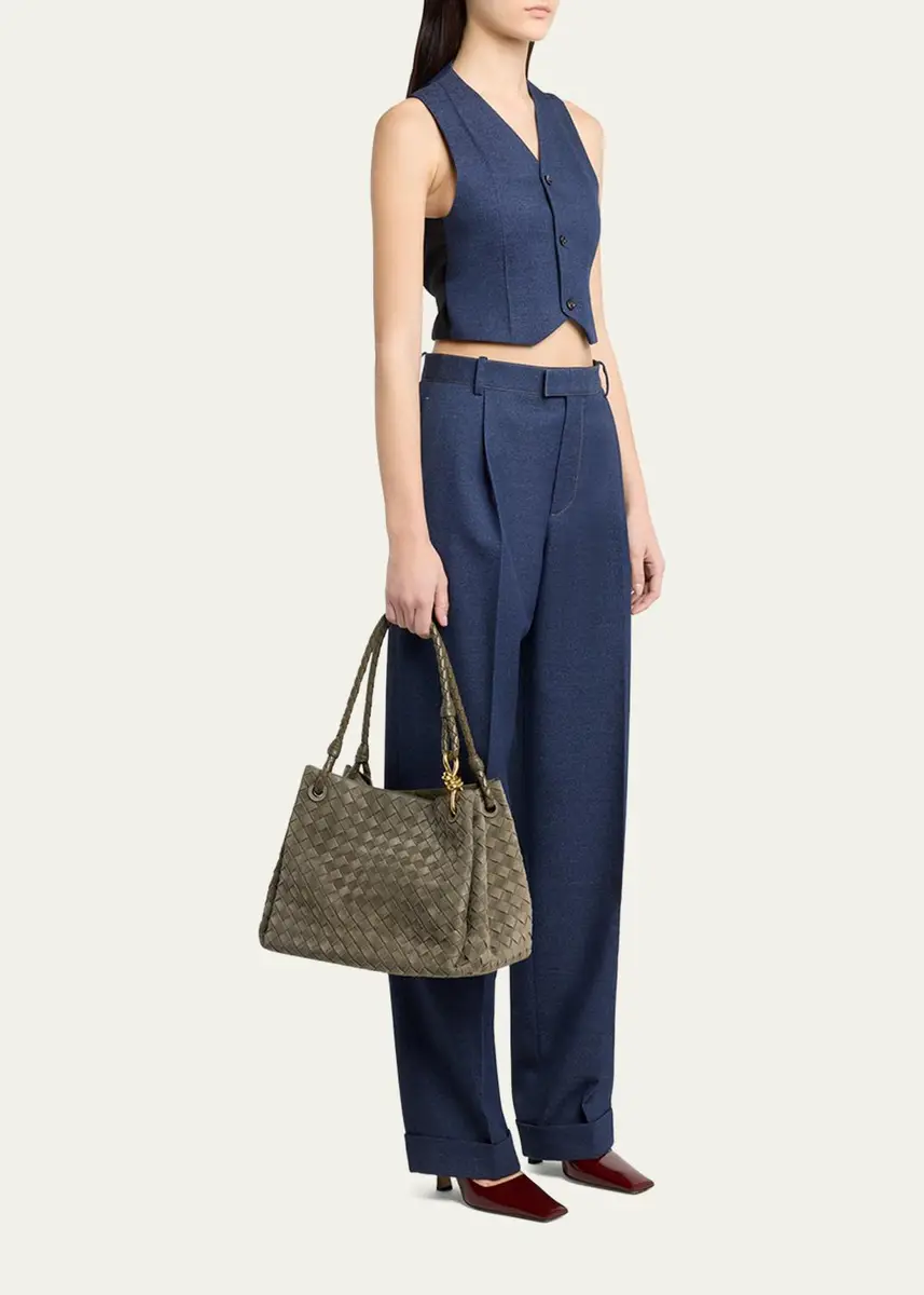 Bottega Veneta Large Parachute Suede Shoulder Bag | Thumbnail 5 Bottega Veneta Large Parachute Suede Shoulder Bag | Thumbnail 5