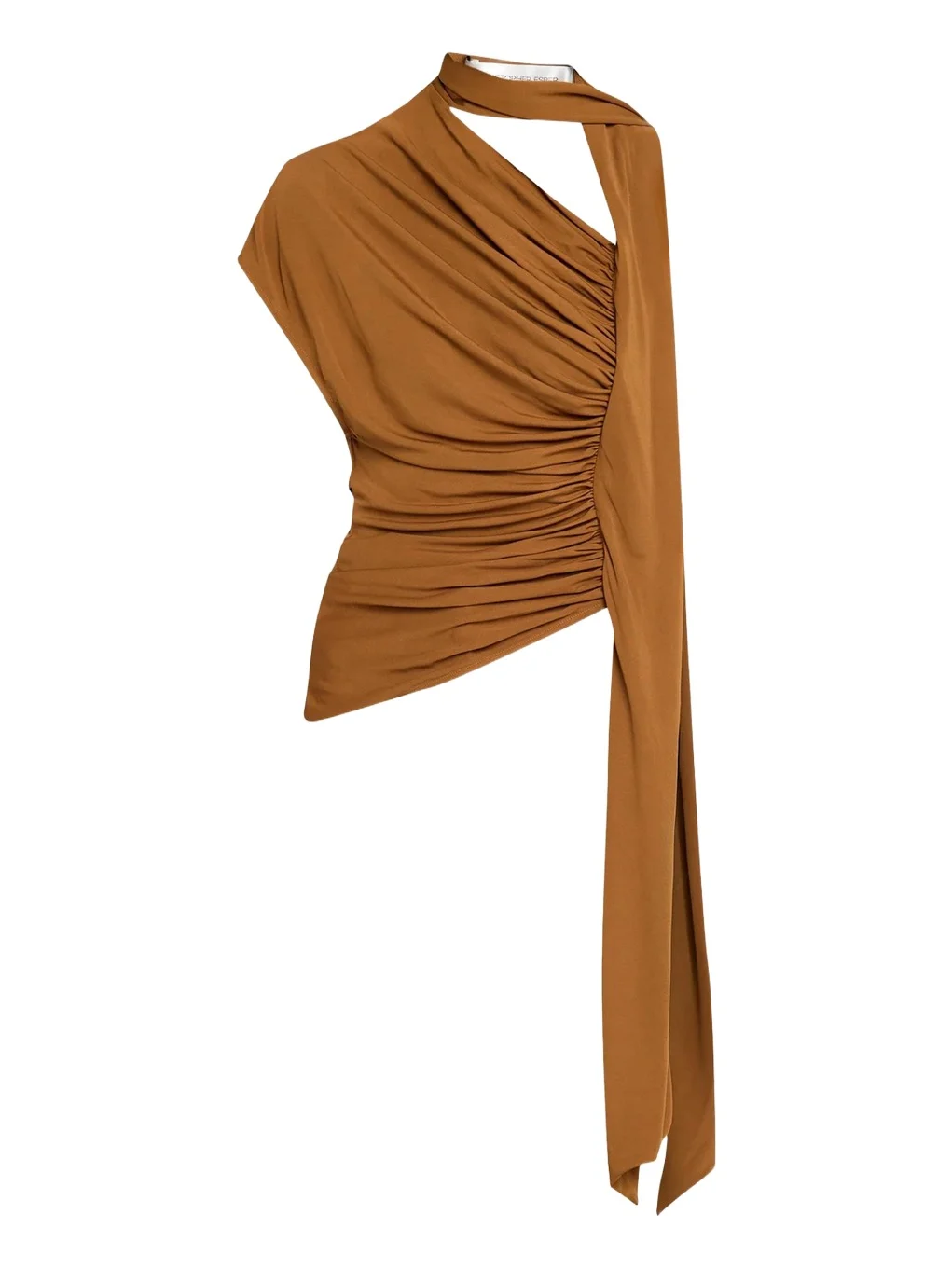 Vienna Ruched Jersey Scarf Top Vienna Ruched Jersey Scarf Top