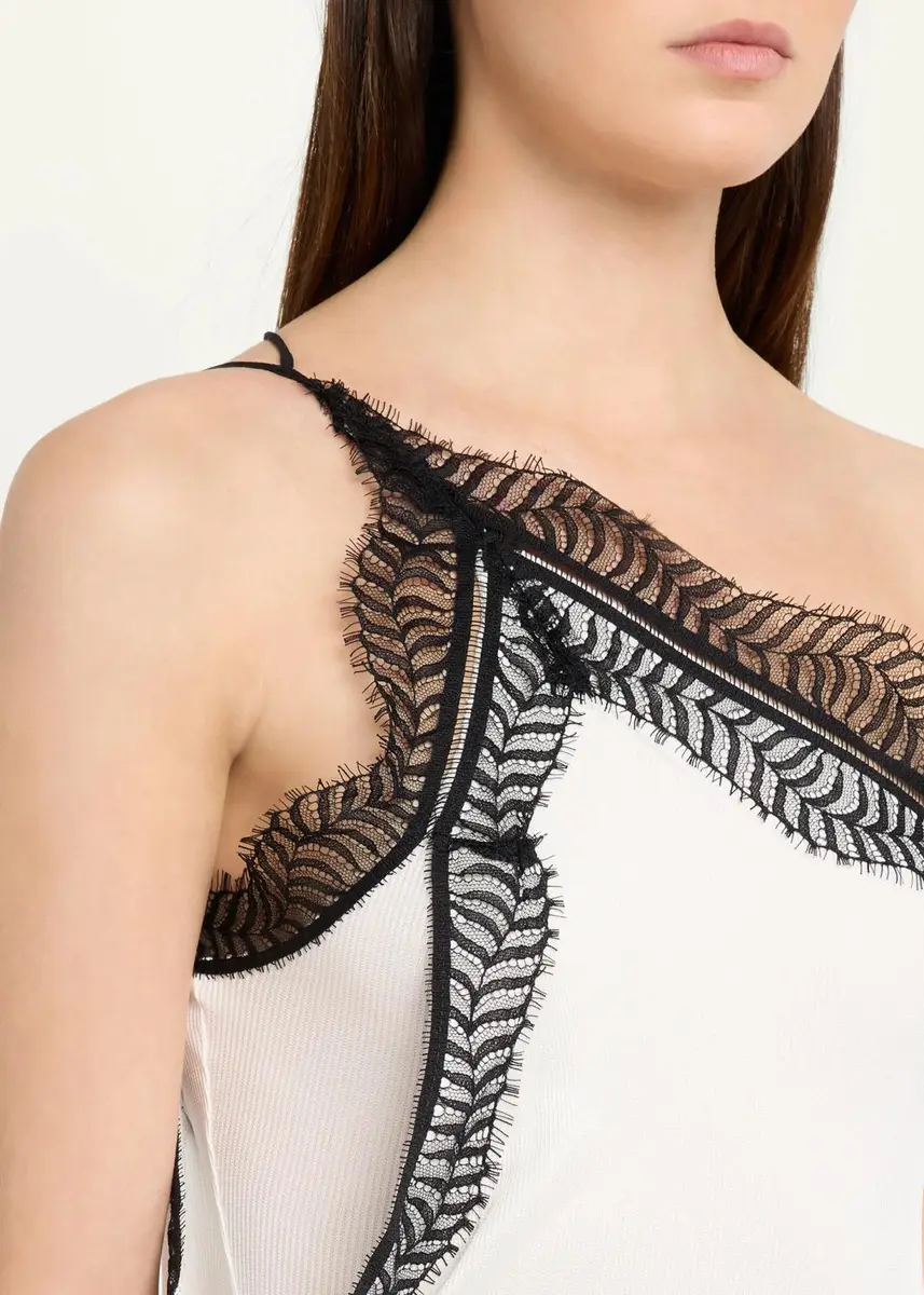 Christopher Esber Keira Split Lace One-Shoulder Cutaway Dress | Thumbnail 5 Christopher Esber Keira Split Lace One-Shoulder Cutaway Dress | Thumbnail 5