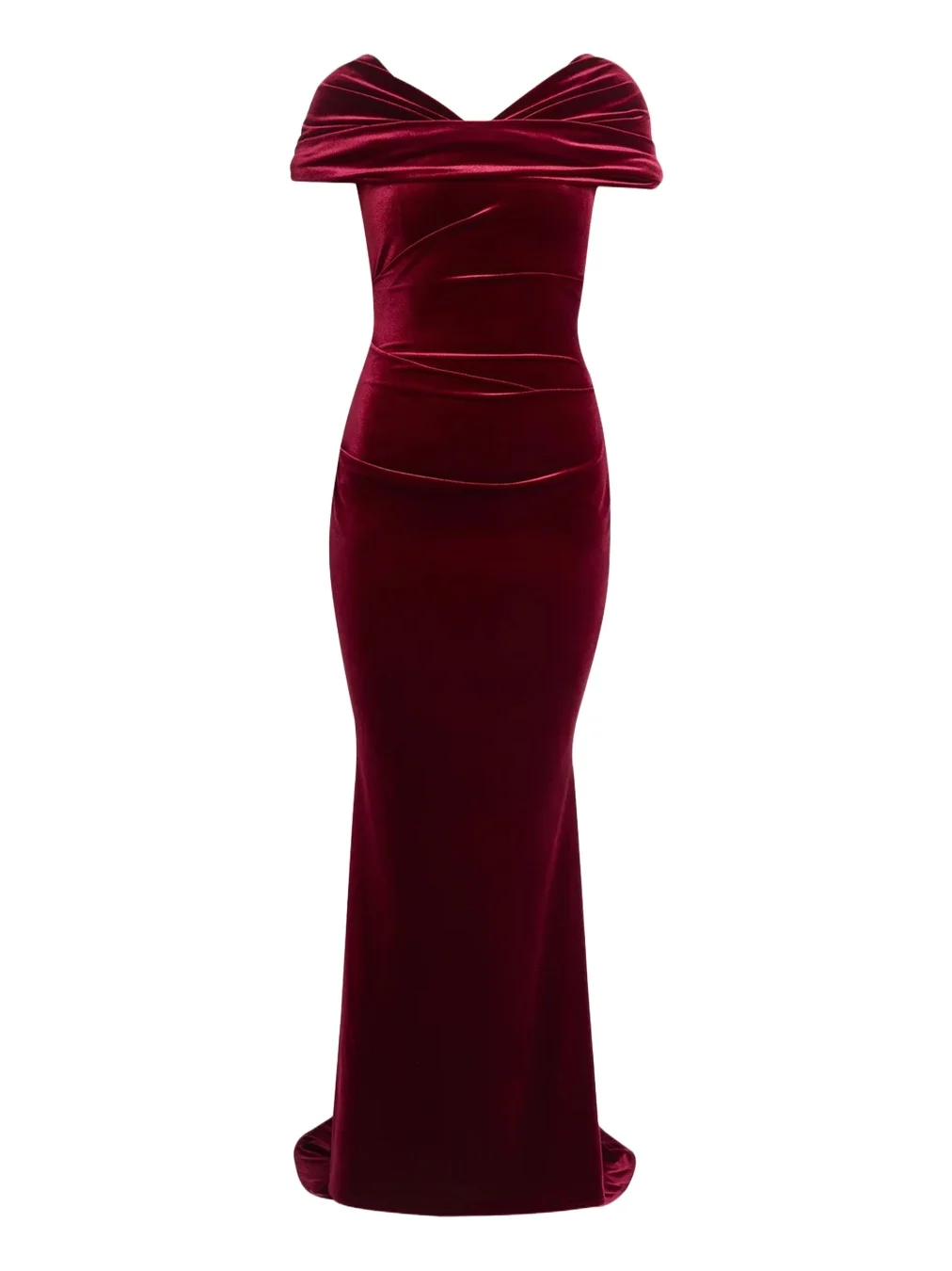 Kate Draped Velvet Mermaid Gown