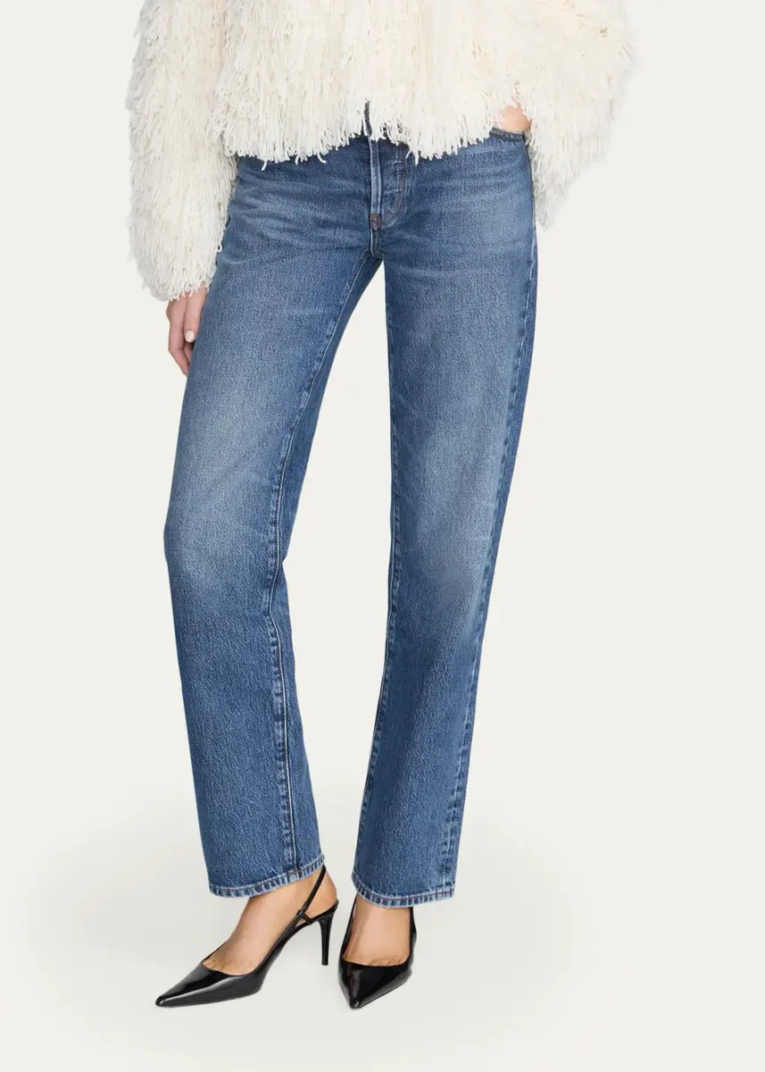 Frame The Essential Straight-Leg Jeans | Thumbnail 4 Frame The Essential Straight-Leg Jeans | Thumbnail 4