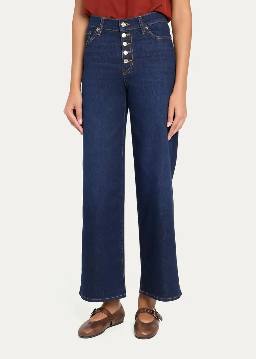 Frame Le Slim Palazzo Jeans | Thumbnail 4 Frame Le Slim Palazzo Jeans | Thumbnail 4