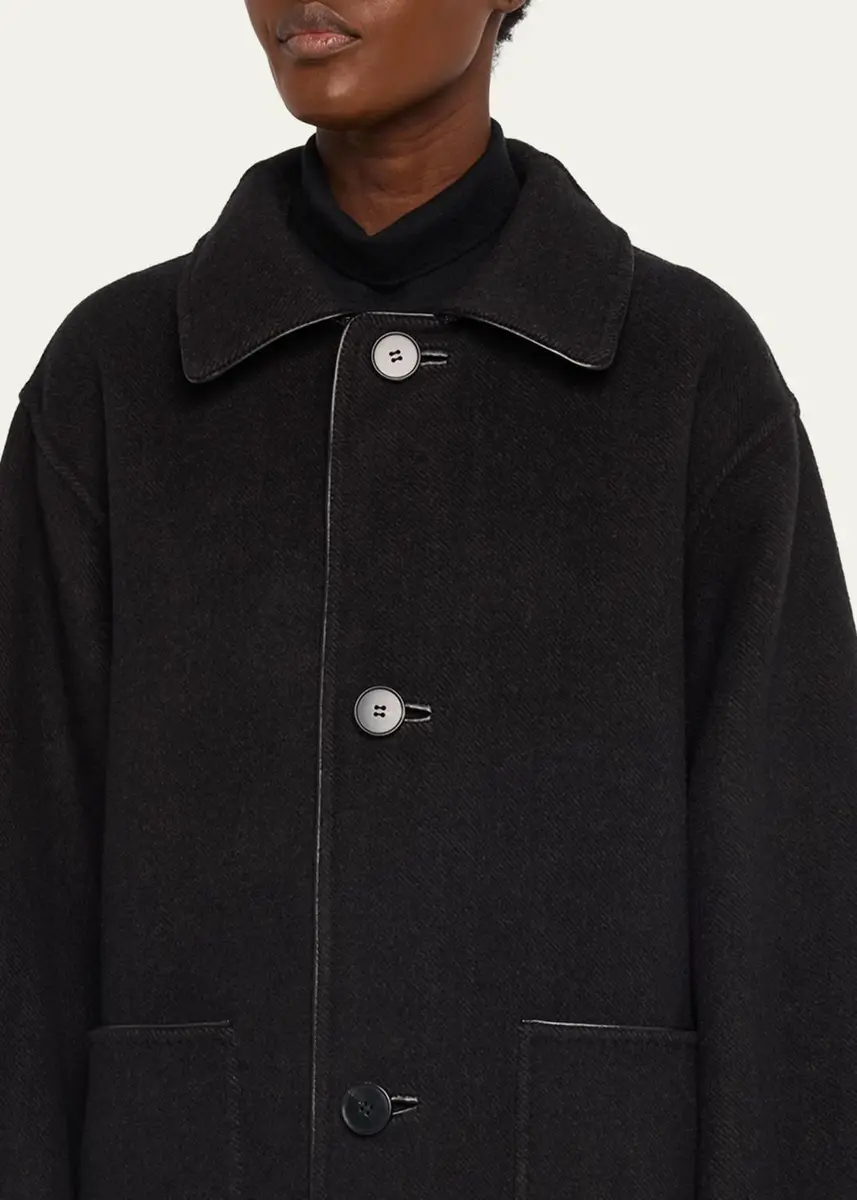 Lafayette 148 New York Oversized Reversible Wool-Cashmere Coat | Thumbnail 5 Lafayette 148 New York Oversized Reversible Wool-Cashmere Coat | Thumbnail 5