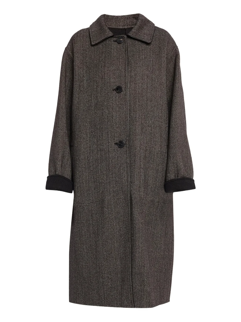 Lafayette 148 New York Oversized Reversible Wool-Cashmere Coat