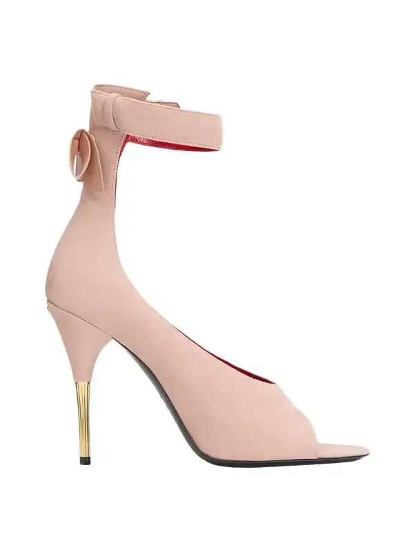 Valentino Garavani Suede Bow-Back Stiletto Sandal