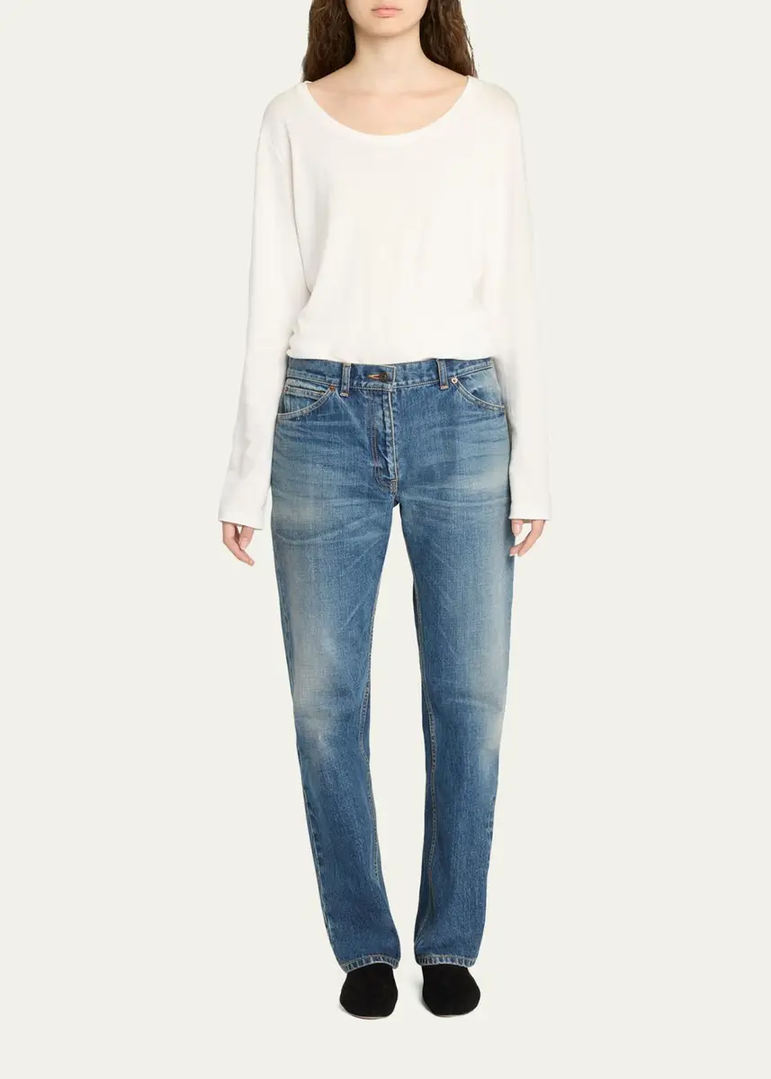The Row Dinni Low-Rise Straight-Leg Jeans | Thumbnail 2