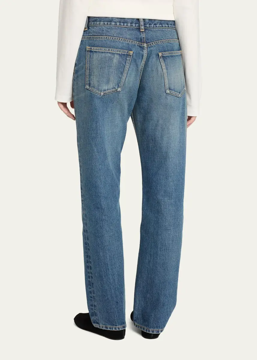 The Row Dinni Low-Rise Straight-Leg Jeans | Thumbnail 3