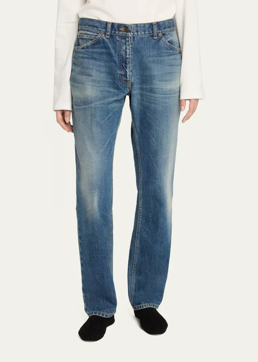 The Row Dinni Low-Rise Straight-Leg Jeans | Thumbnail 4
