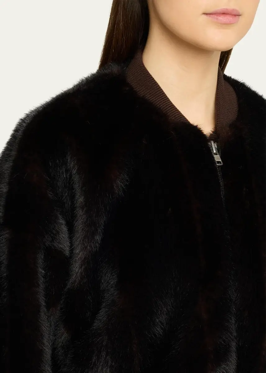 Maison Margiela Faux Fur Bomber Jacket | Thumbnail 5 Maison Margiela Faux Fur Bomber Jacket | Thumbnail 5