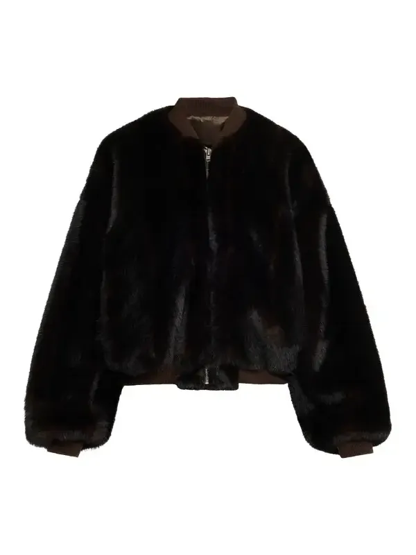 Faux Fur Bomber Jacket Faux Fur Bomber Jacket