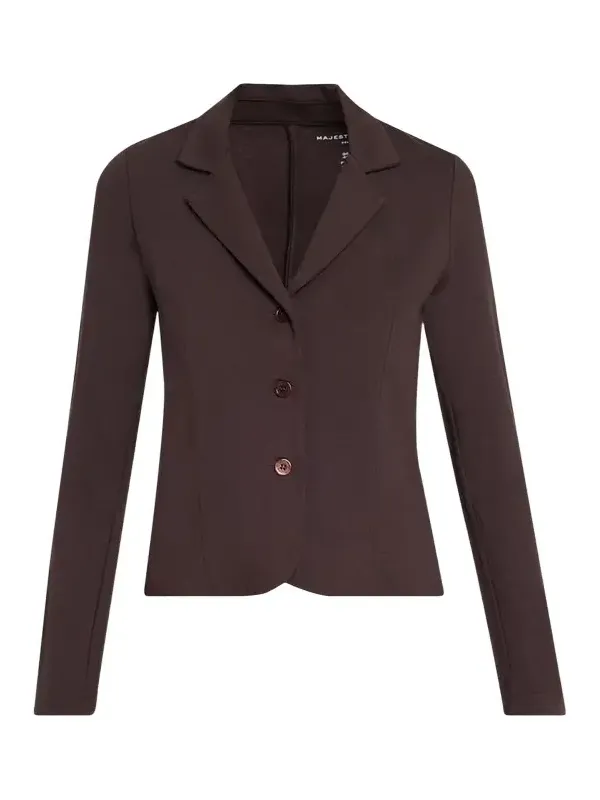 Single-Breasted French Terry Blazer Single-Breasted French Terry Blazer