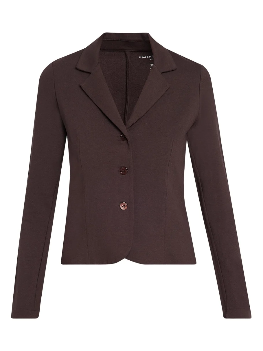 Single-Breasted French Terry Blazer Single-Breasted French Terry Blazer