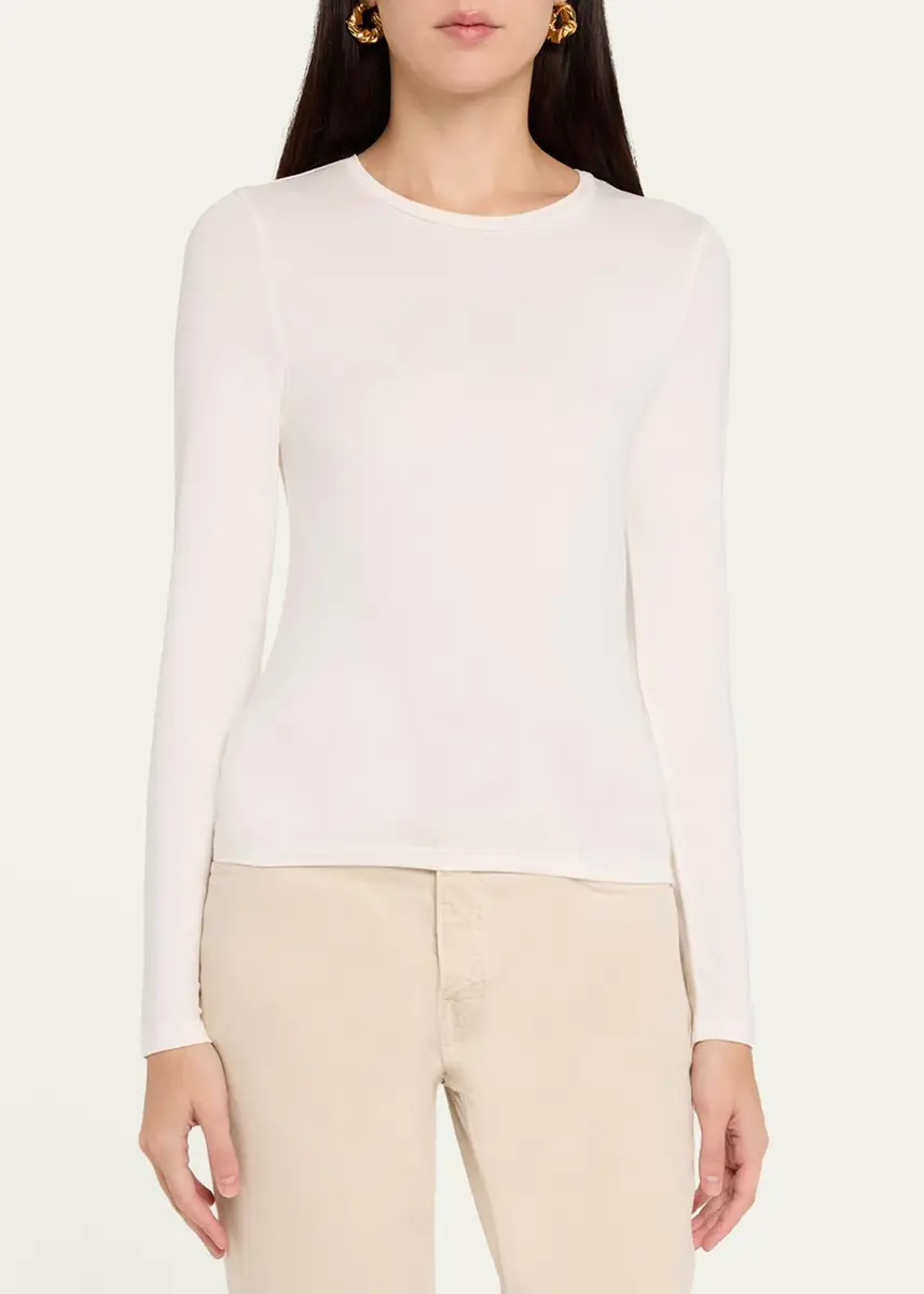 MAJESTIC FILATURES Soft Touch Long-Sleeve Crewneck | Thumbnail 4 MAJESTIC FILATURES Soft Touch Long-Sleeve Crewneck | Thumbnail 4