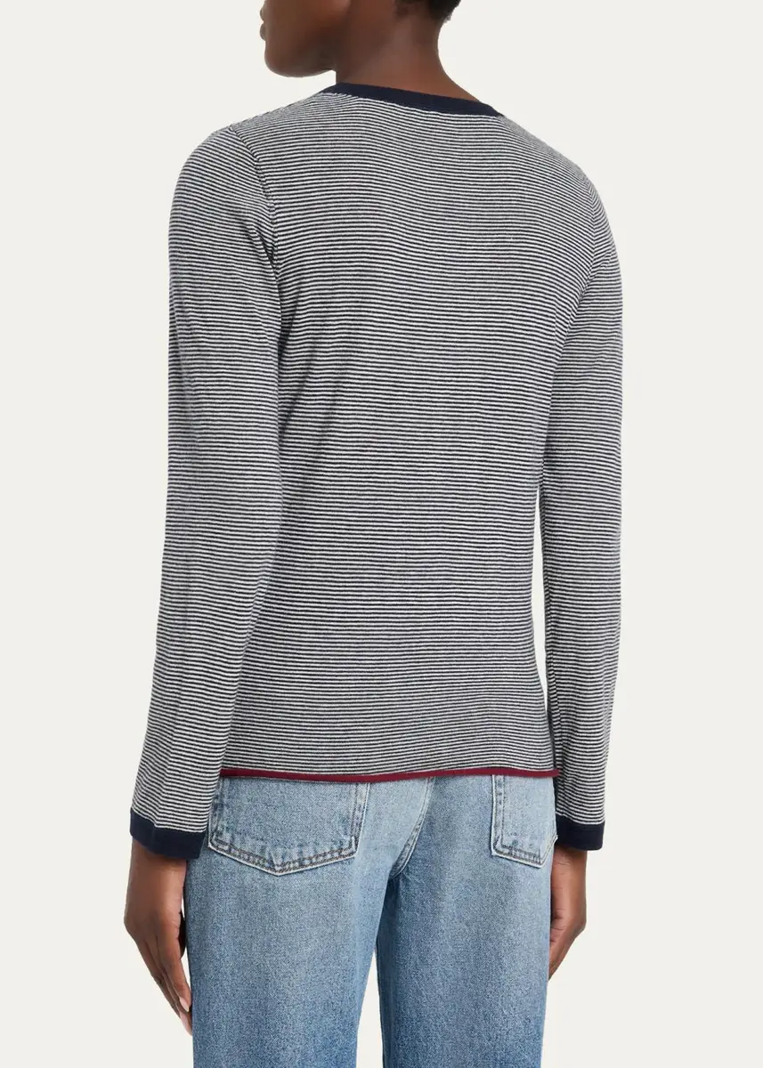 MAJESTIC FILATURES Cashmere Striped Knit Sweater | Thumbnail 3 MAJESTIC FILATURES Cashmere Striped Knit Sweater | Thumbnail 3