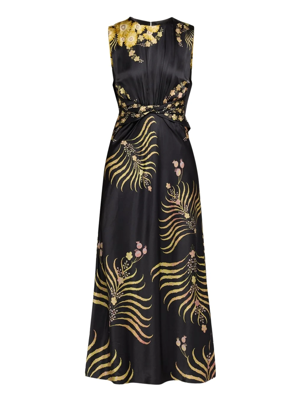 Saloni Gwen Printed Silk Dress