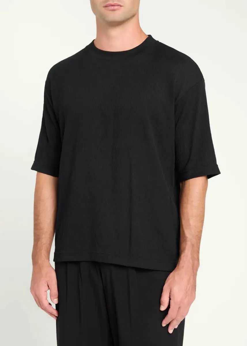 IM MEN Men's Crepe Crewneck T-Shirt | Thumbnail 4 IM MEN Men's Crepe Crewneck T-Shirt | Thumbnail 4