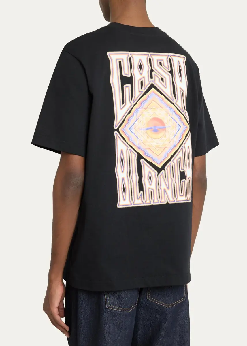 Casablanca Men's Graphic Cotton T-Shirt | Thumbnail 3 Casablanca Men's Graphic Cotton T-Shirt | Thumbnail 3