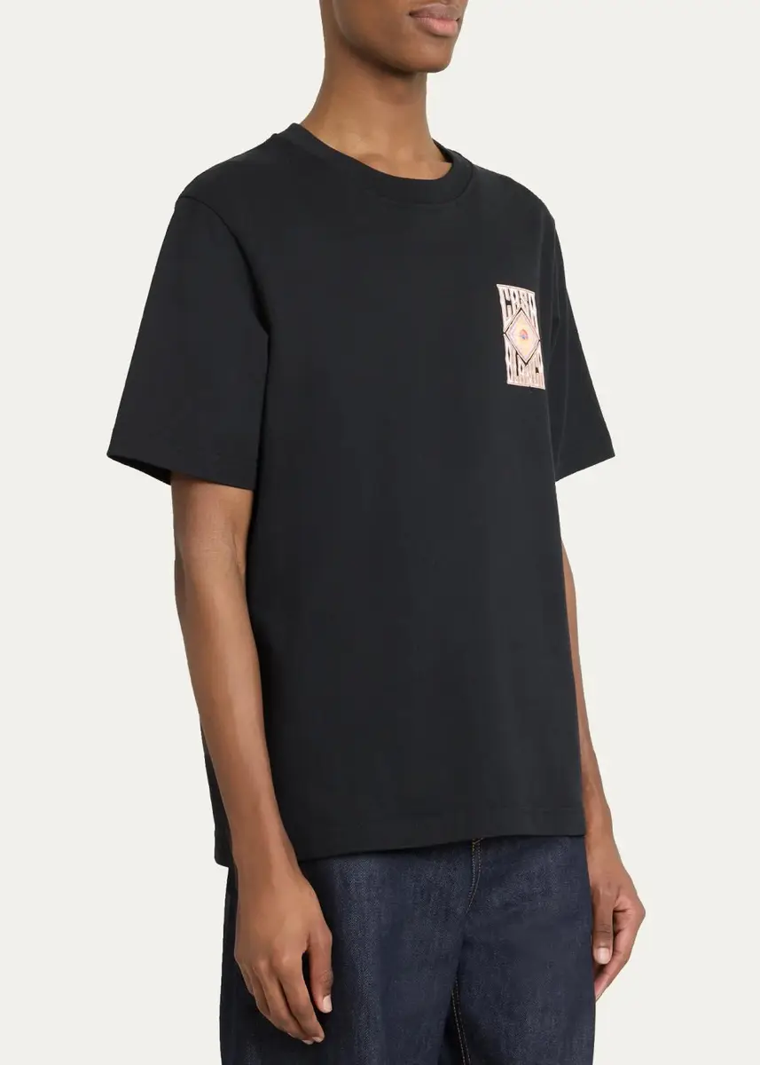 Casablanca Men's Graphic Cotton T-Shirt | Thumbnail 4 Casablanca Men's Graphic Cotton T-Shirt | Thumbnail 4