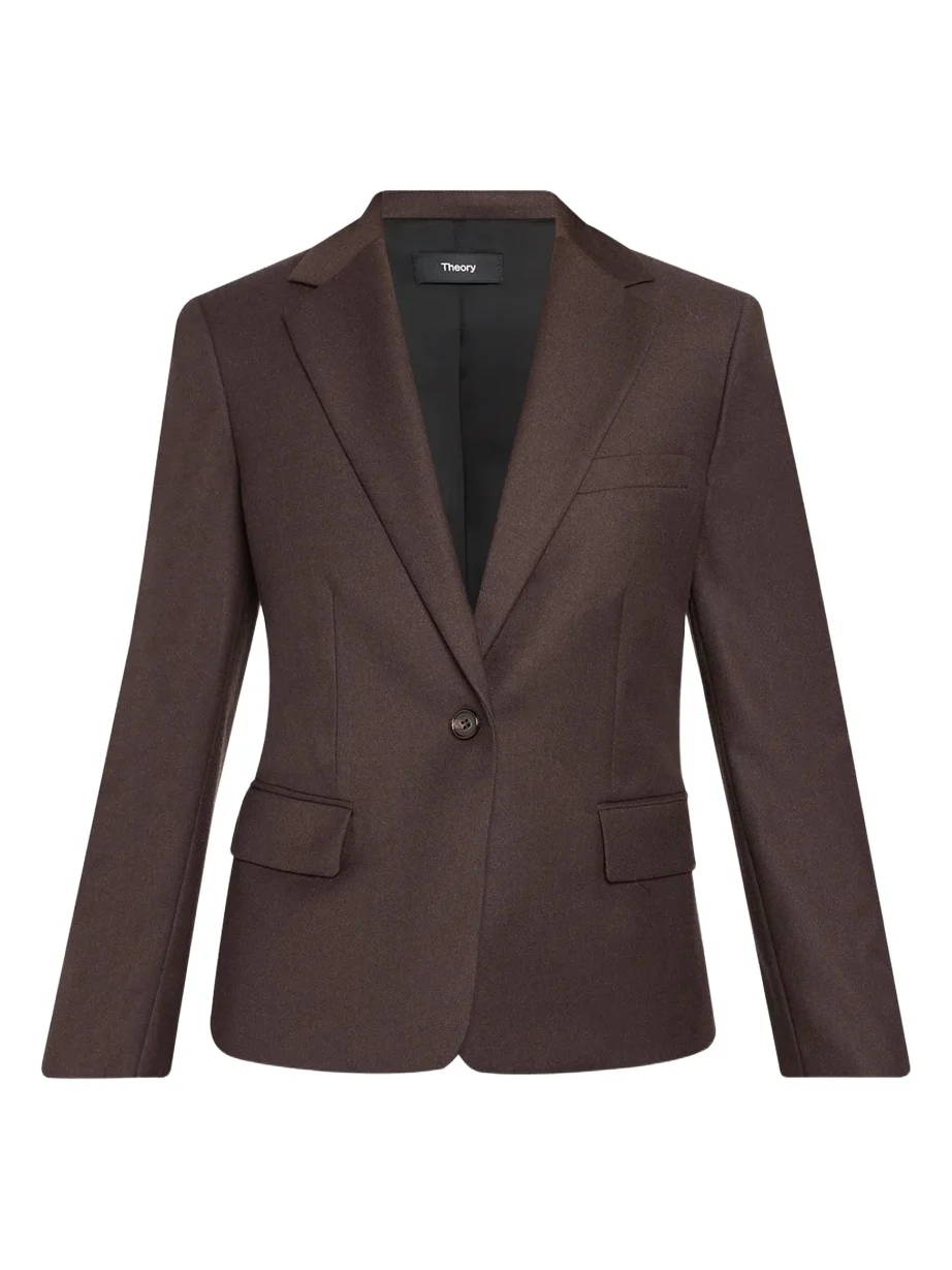 One-Button Slim Single-Breasted Blazer One-Button Slim Single-Breasted Blazer