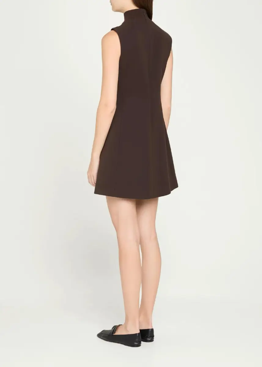 Theory Turtleneck A-Line Sleeveless Mini Dress | Thumbnail 3 Theory Turtleneck A-Line Sleeveless Mini Dress | Thumbnail 3