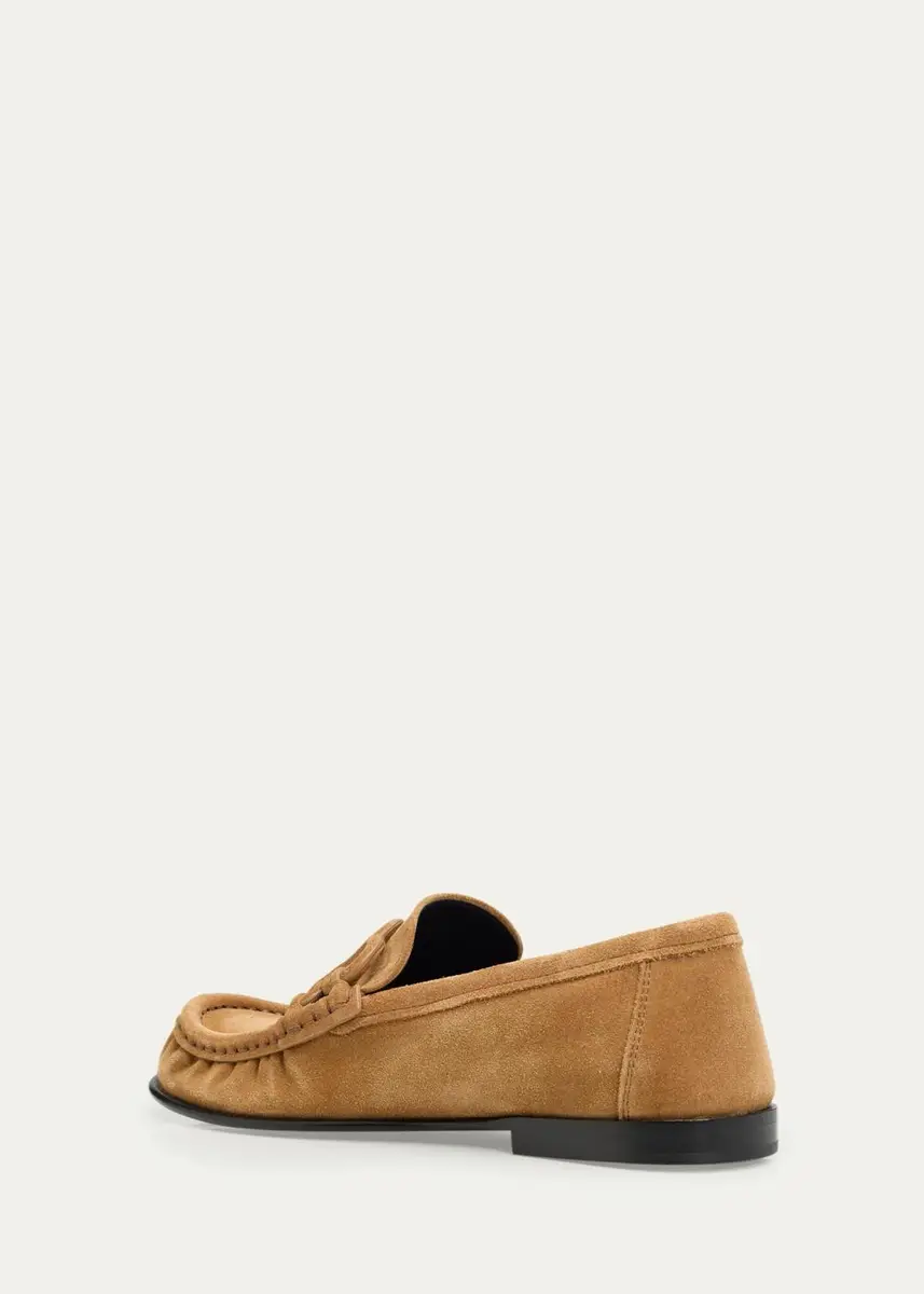 Loewe Double L Suede Loafers | Thumbnail 8