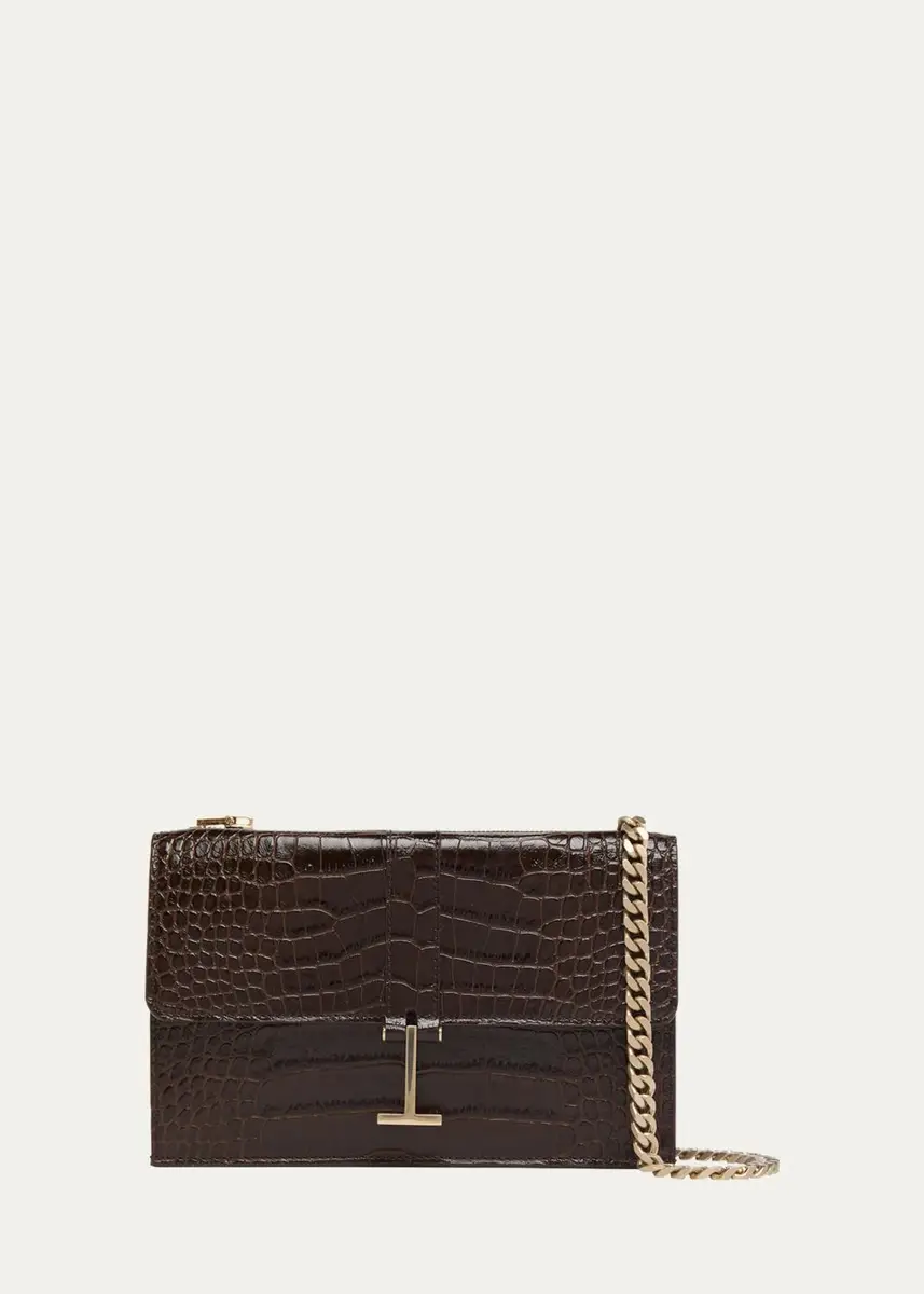 Tom Ford Small Croc-Embossed Leather Clutch Bag | Thumbnail 6 Tom Ford Small Croc-Embossed Leather Clutch Bag | Thumbnail 6