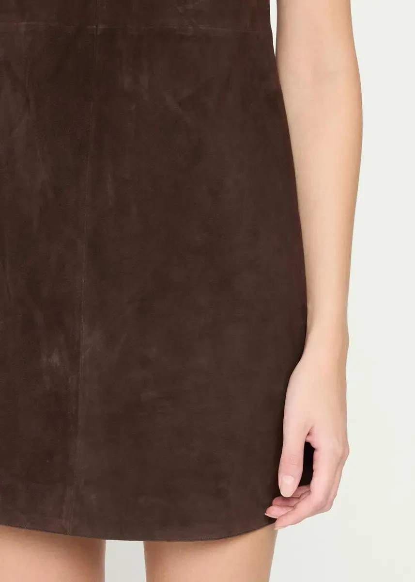 Theory Suede Sleeveless Mini A-Line Dress | Thumbnail 5