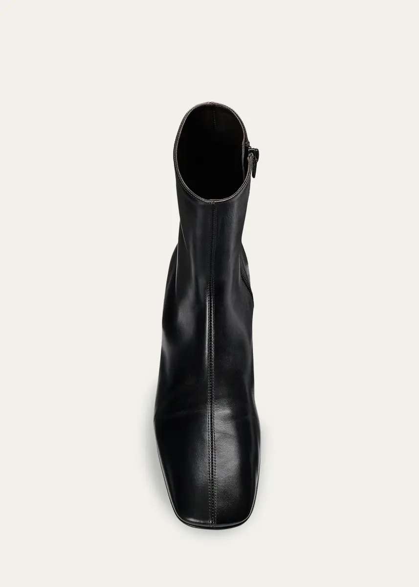 The Row Cindy Leather Ankle Boots | Thumbnail 3 The Row Cindy Leather Ankle Boots | Thumbnail 3