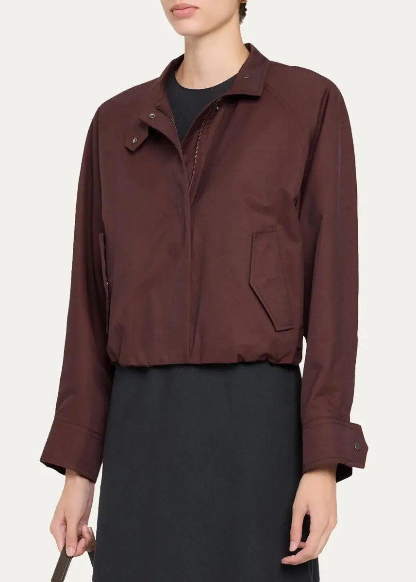 Vince Men's Cotton Funnel-Neck Jacket | Thumbnail 4