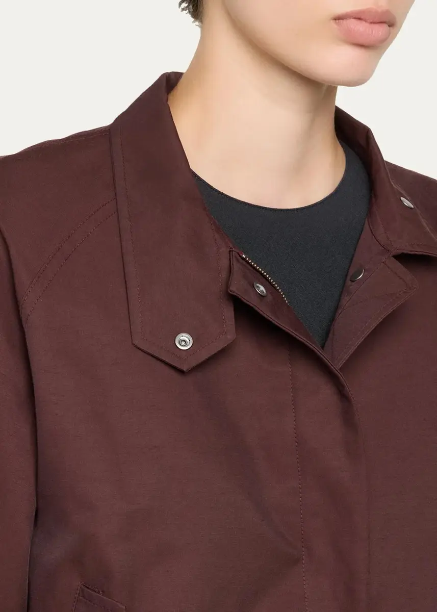 Vince Men's Cotton Funnel-Neck Jacket | Thumbnail 5
