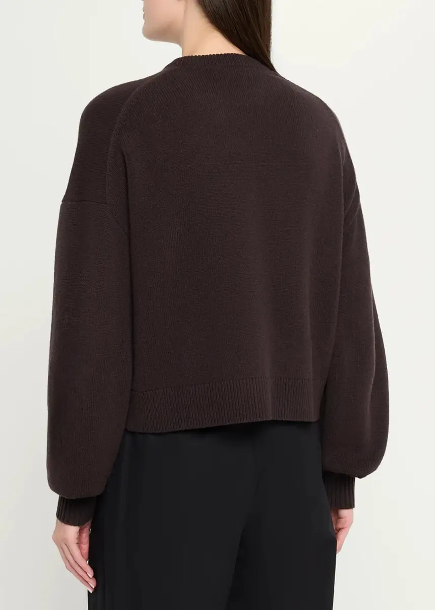 Theory Cashmere Cropped Crewneck Sweater | Thumbnail 3
