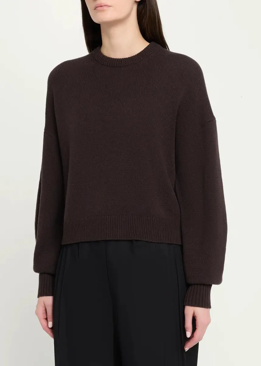 Theory Cashmere Cropped Crewneck Sweater | Thumbnail 4