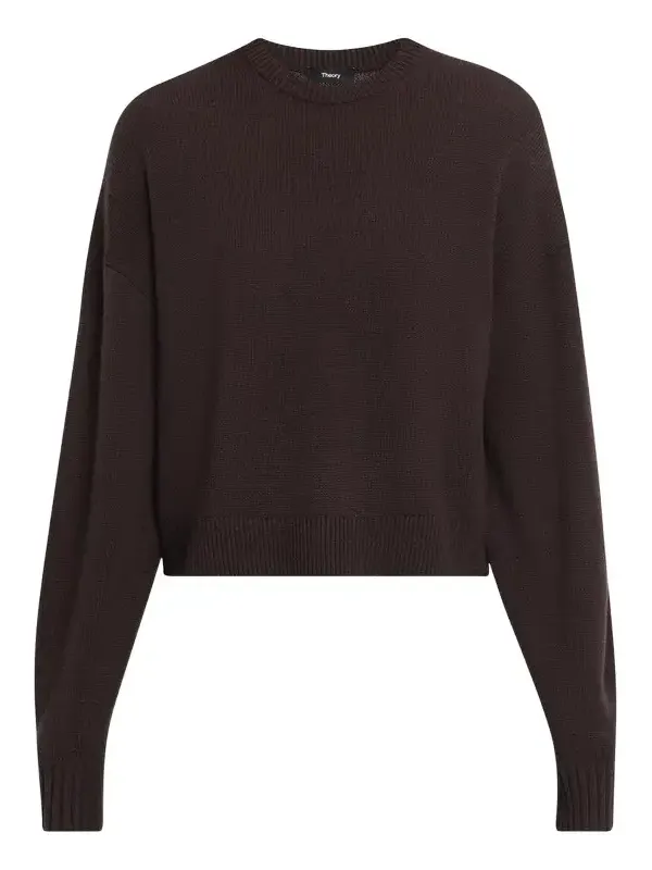 Cashmere Cropped Crewneck Sweater