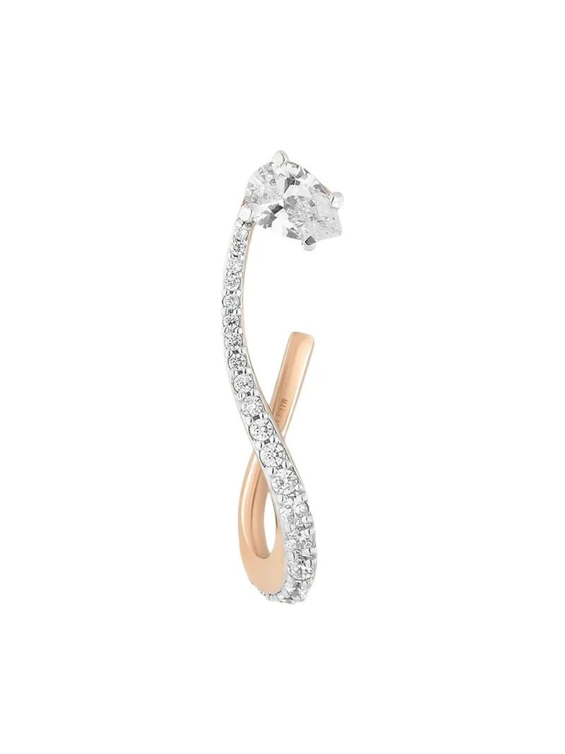 18K Nova Diamond Cuff Earring, Single