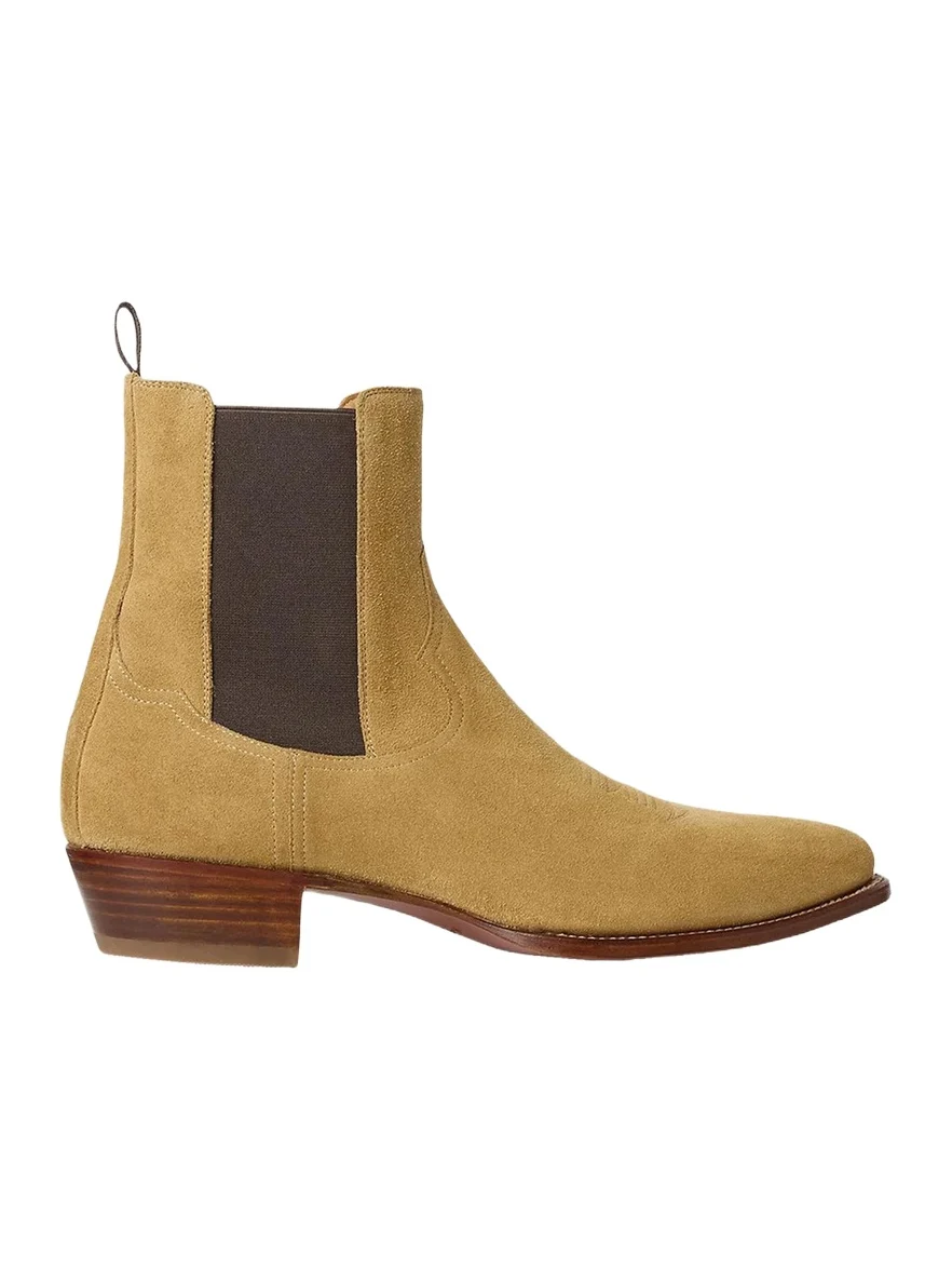 Men's Calf-Suede Chelsea Western Boots Men's Calf-Suede Chelsea Western Boots