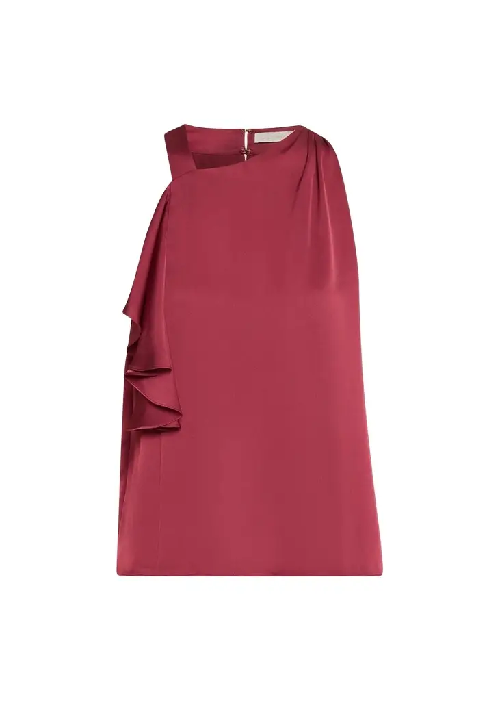 Ramy Brook Danielle Sleeveless Ruffle Blouse