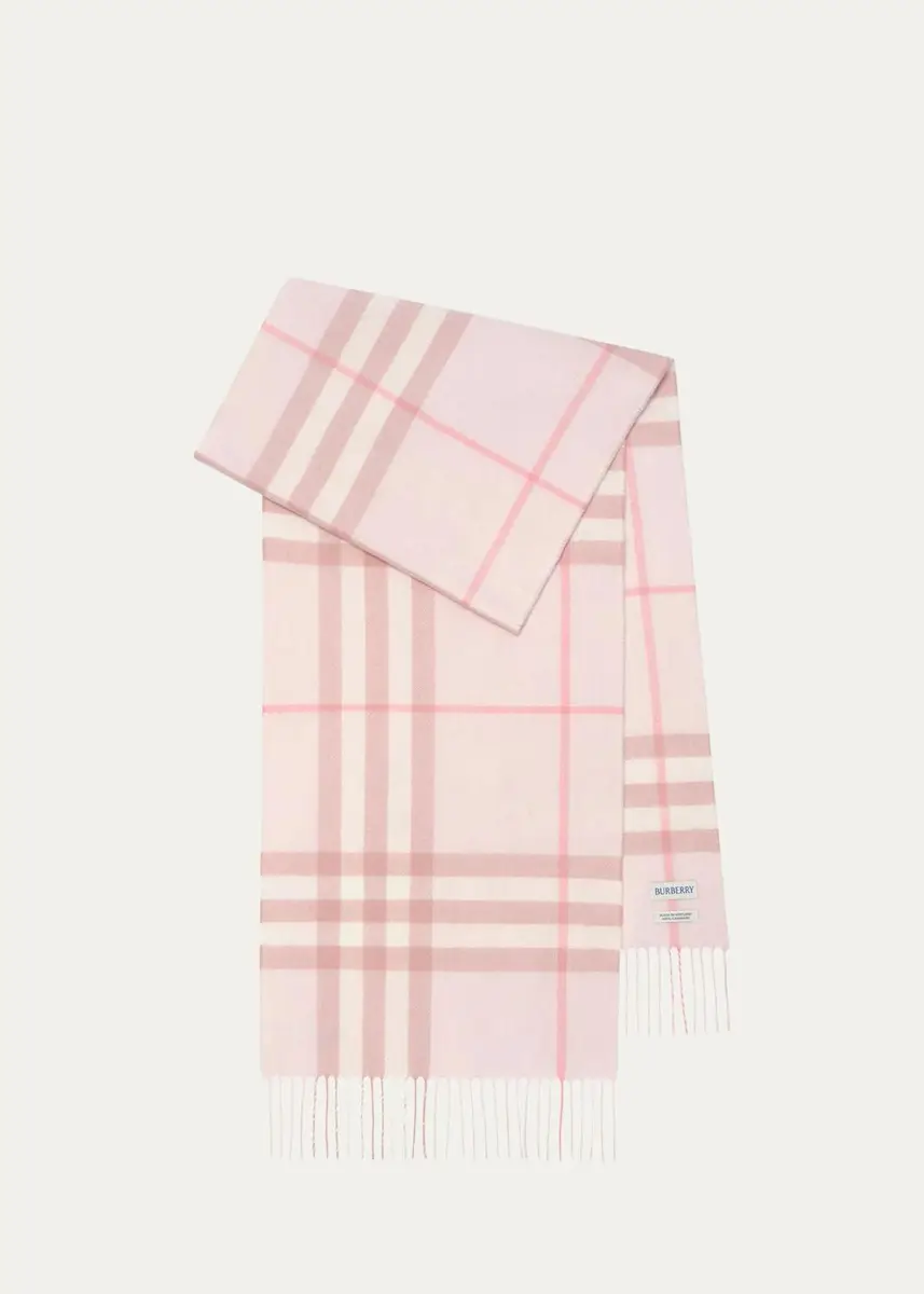 Burberry Check Cashmere Scarf | Thumbnail 2 Burberry Check Cashmere Scarf | Thumbnail 2