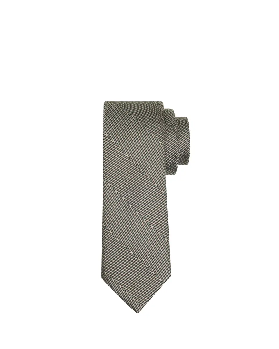 Giorgio Armani Geometric Line Silk Tie | Thumbnail 2